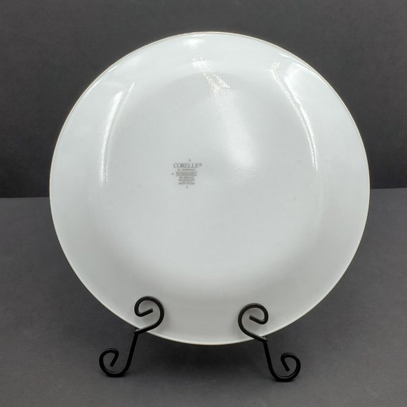 Corelle Rosemarie Dinner Plates Pink Mauve Flowers Green Leaves Trim Band - Picture 5 of 5